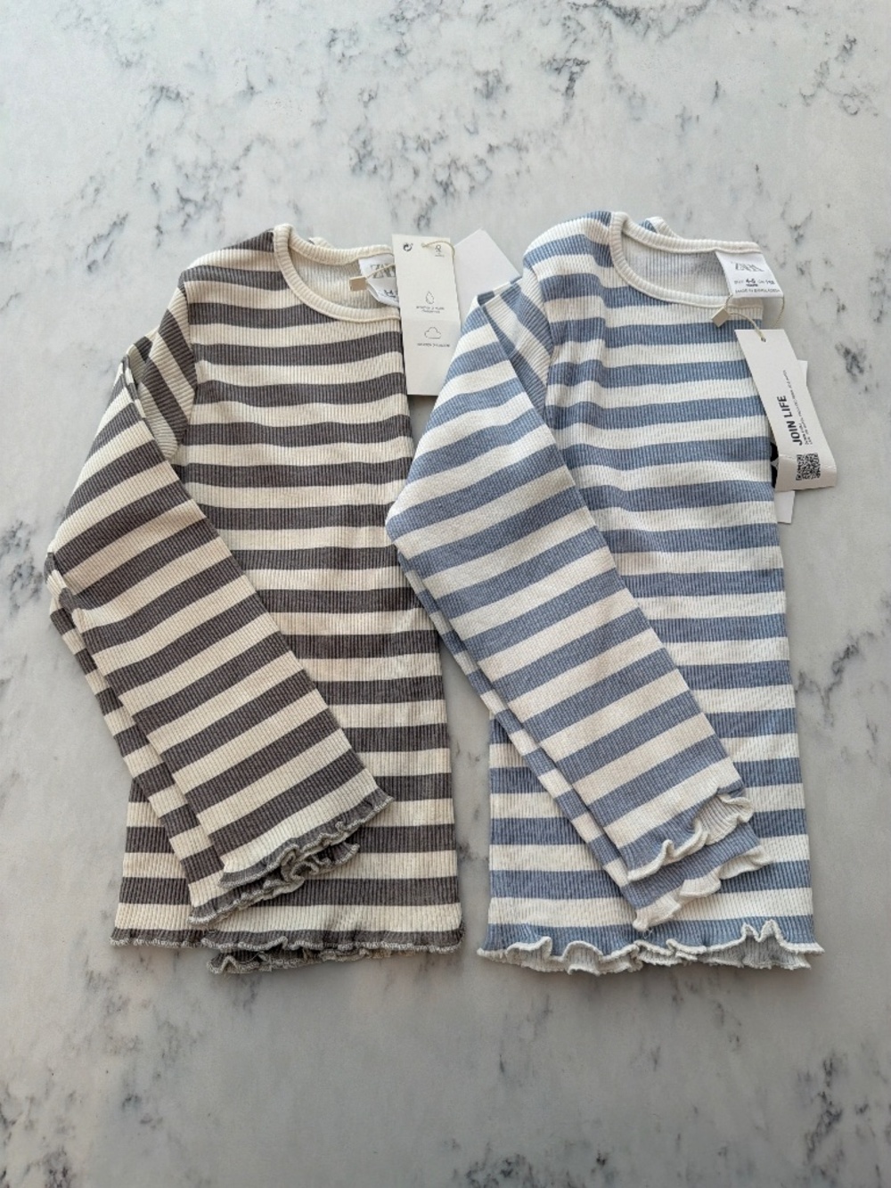 NWT Zara Striped Long Sleeve Shirts